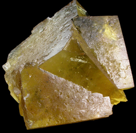 Fluorite (twinned crystals) from Hilton Mine, Scordale, Middle Level, 4 km NE of Hilton, Cumbria, England