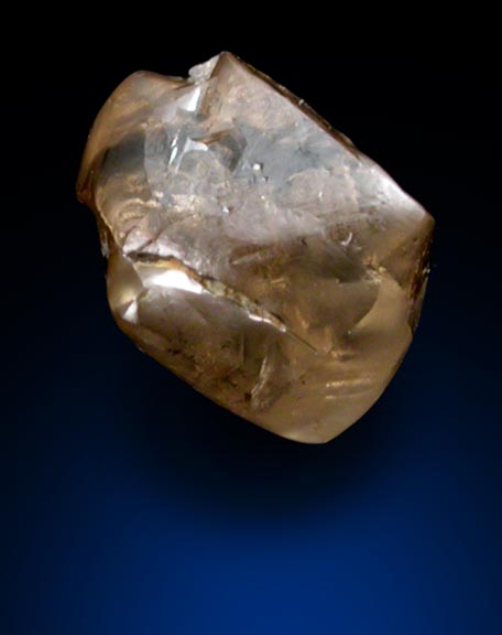 Diamond (0.96 carat brown octahedral crystal) from Crater of Diamonds State Park, Murfreesboro, Pike County, Arkansas