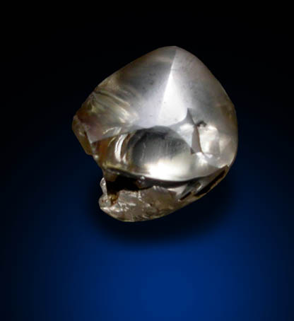 Diamond (0.28 carat pale-brown octahedral crystal) from Crater of Diamonds State Park, Murfreesboro, Pike County, Arkansas