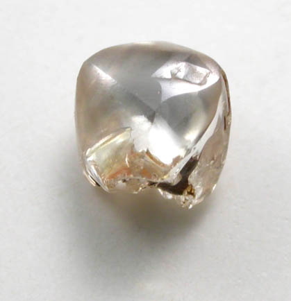 Diamond (0.28 carat pale-brown octahedral crystal) from Crater of Diamonds State Park, Murfreesboro, Pike County, Arkansas