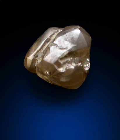 Diamond (0.16 carat pale-brown octahedral crystal) from Crater of Diamonds State Park, Murfreesboro, Pike County, Arkansas