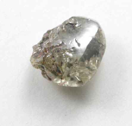 Diamond (0.16 carat pale-brown irregular crystal) from Crater of Diamonds State Park, Murfreesboro, Pike County, Arkansas