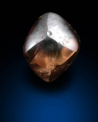 Diamond (0.32 carat brown irregular crystal) from Crater of Diamonds State Park, Murfreesboro, Pike County, Arkansas
