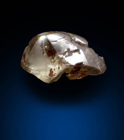 Diamond (0.13 carat pale-brown irregular crystal) from Crater of Diamonds State Park, Murfreesboro, Pike County, Arkansas