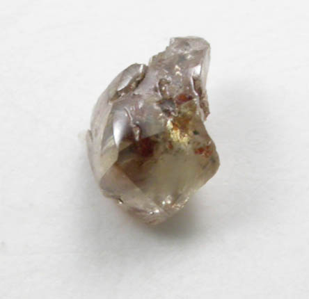 Diamond (0.13 carat pale-brown irregular crystal) from Crater of Diamonds State Park, Murfreesboro, Pike County, Arkansas
