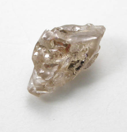 Diamond (0.17 carat pale-brown irregular crystal) from Crater of Diamonds State Park, Murfreesboro, Pike County, Arkansas