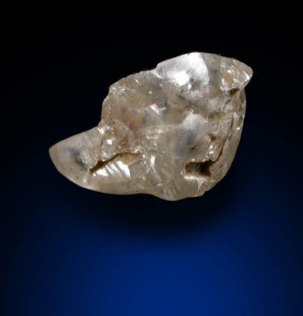 Diamond (0.12 carat pale-brown irregular crystal) from Crater of Diamonds State Park, Murfreesboro, Pike County, Arkansas