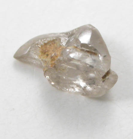 Diamond (0.12 carat pale-brown irregular crystal) from Crater of Diamonds State Park, Murfreesboro, Pike County, Arkansas