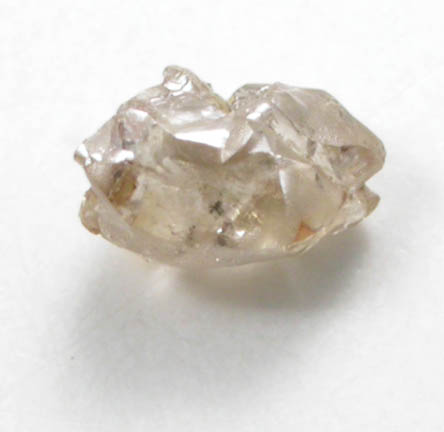 Diamond (0.06 carat pale-brown irregular crystal) from Crater of Diamonds State Park, Murfreesboro, Pike County, Arkansas