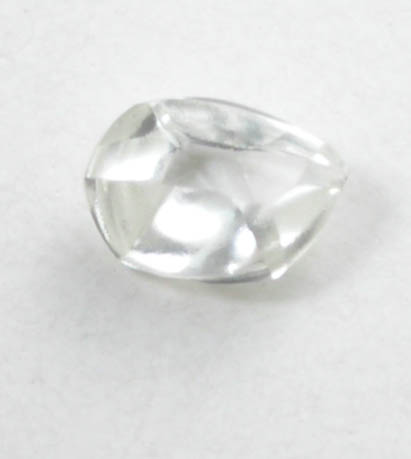 Diamond (0.04 carat pale-yellow flattened crystal) from Crater of Diamonds State Park, Murfreesboro, Pike County, Arkansas