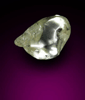Diamond (0.08 carat yellow elongated crystal) from Crater of Diamonds State Park, Murfreesboro, Pike County, Arkansas