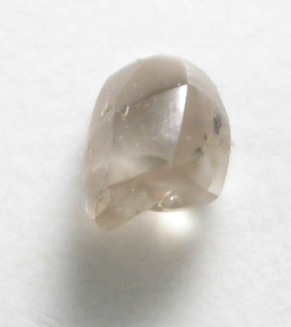 Diamond (0.10 carat pale-brown irregular crystal) from Crater of Diamonds State Park, Murfreesboro, Pike County, Arkansas