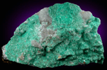 Rosasite and Gypsum var. Selenite from Shell Creek Range, White Pine County, Nevada