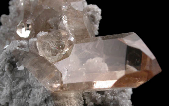 Topaz on rhyolite from Cubical #2 Claim, Topaz Mountain, Thomas Range, Juab County, Utah