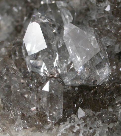 Quartz var. Herkimer Diamond from Diamond Acres (Hastings Farm), Fonda, Montgomery County, New York