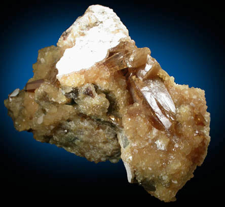 Barite on Calcite from Elk Creek, Meade County, South Dakota