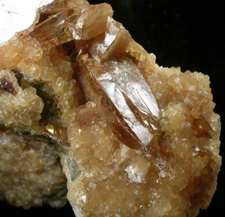 Barite on Calcite from Elk Creek, Meade County, South Dakota