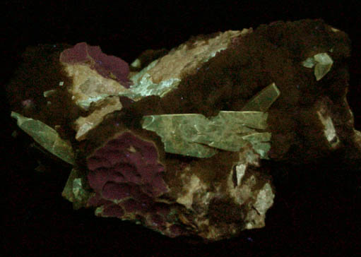 Barite on Calcite from Elk Creek, Meade County, South Dakota