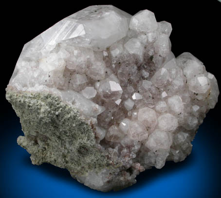 Analcime with Calcite from Croft Quarry, Leicestershire, England