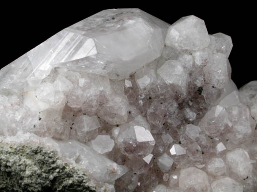 Analcime with Calcite from Croft Quarry, Leicestershire, England