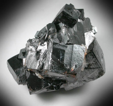 Magnetite (rare cubic and tetrahexahedral crystal form) from ZCA Mine No. 4, Fowler Ore Body, 2500' Level, Balmat, St. Lawrence County, New York