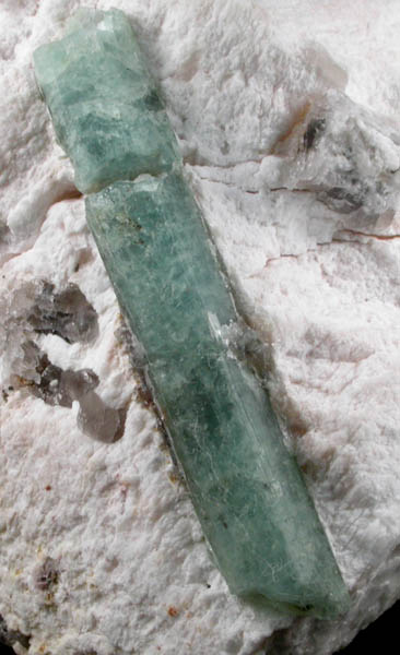 Beryl var. Aquamarine in Albite from Beryl Hill, Amos Cunningham Farm, Due West, Abbeville County, South Carolina