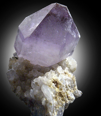 Quartz var. Amethyst from Coldwater Creek, Elbert County, Georgia