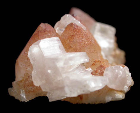 Cerussite on Quartz from Black Pine Mine, Flint Creek Valley, Granite County, Montana