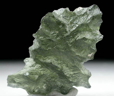 Moldavite (Tektite - natural glass caused by meteorite impact) from Vltava (Moldau) River, southern Bohemia, Czech Republic (Type Locality for Moldavite)