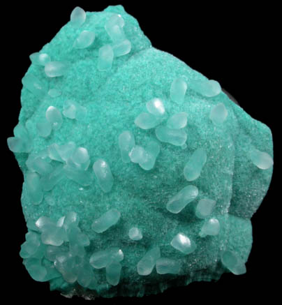 Smithsonite on Aurichalcite from Kelly Mine, Magdalena District, Socorro County, New Mexico