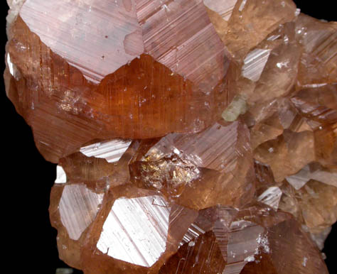 Grossular Garnet on Diopside from Jeffrey Mine, Asbestos, Qubec, Canada