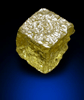 Diamond (0.61 carat fancy intense yellow cubic crystal) from Mbuji-Mayi (Miba), 300 km east of Tshikapa, Democratic Republic of the Congo