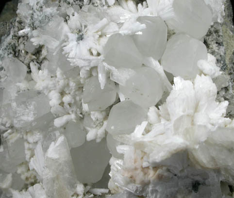 Laumontite and Calcite from Prospect Park Quarry, Prospect Park, Passaic County, New Jersey