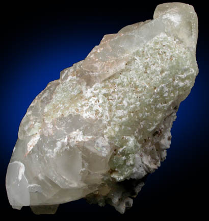 Calcite with Prehnite from New Street Quarry, Paterson, Passaic County, New Jersey