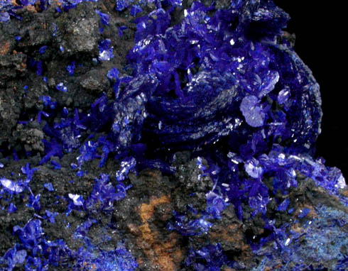 Azurite from Morenci Mine, Azurite pit, Clifton District, Greenlee County, Arizona