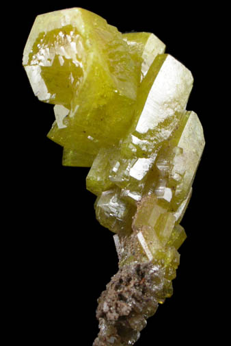 Pyromorphite from Bunker Hill Mine, Coeur d'Alene District, Shoshone County, Idaho