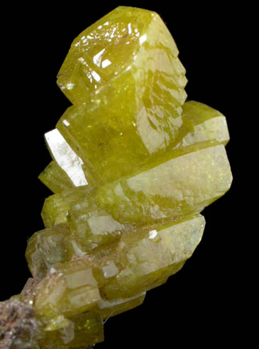 Pyromorphite from Bunker Hill Mine, Coeur d'Alene District, Shoshone County, Idaho