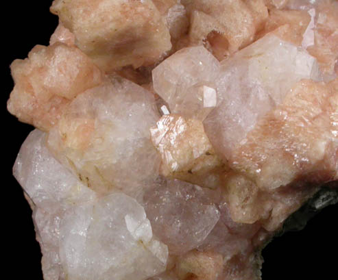 Analcime on Gmelinite from Five Islands, Nova Scotia, Canada