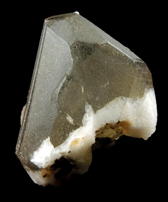 Calcite (twinned crystal) with Pyrite inclusions from H.R. Miller Limestone Quarry, Wabank Road, Millersville, Lancaster County, Pennsylvania