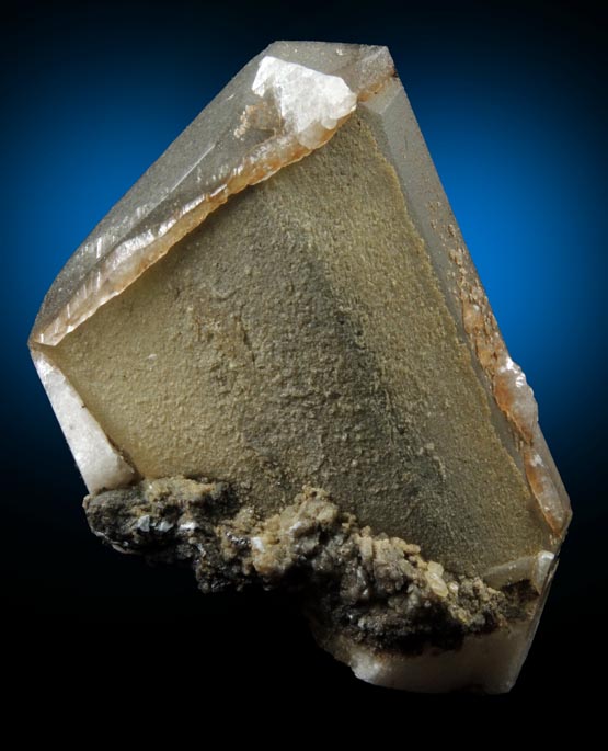 Calcite (twinned crystal) with Pyrite inclusions from H.R. Miller Limestone Quarry, Wabank Road, Millersville, Lancaster County, Pennsylvania