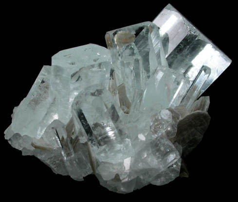 Beryl var. Aquamarine with Muscovite from Chumar Bakhor, Nagar, Hunza Valley, Gilgit-Baltistan, Pakistan