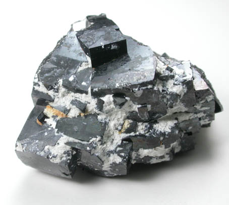 Magnetite (rare cubic and tetrahexahedral crystal form) from ZCA Mine No. 4, Fowler Ore Body, 2500' Level, Balmat, St. Lawrence County, New York