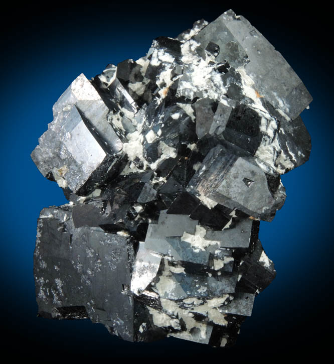 Magnetite (rare cubic and tetrahexahedral crystal form) from ZCA Mine No. 4, Fowler Ore Body, 2500' Level, Balmat, St. Lawrence County, New York