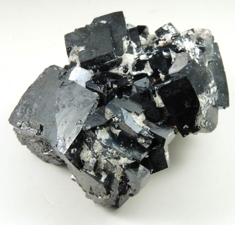 Magnetite (rare cubic and tetrahexahedral crystal form) from ZCA Mine No. 4, Fowler Ore Body, 2500' Level, Balmat, St. Lawrence County, New York