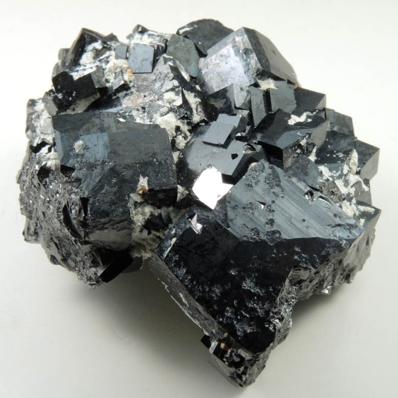 Magnetite (rare cubic and tetrahexahedral crystal form) from ZCA Mine No. 4, Fowler Ore Body, 2500' Level, Balmat, St. Lawrence County, New York