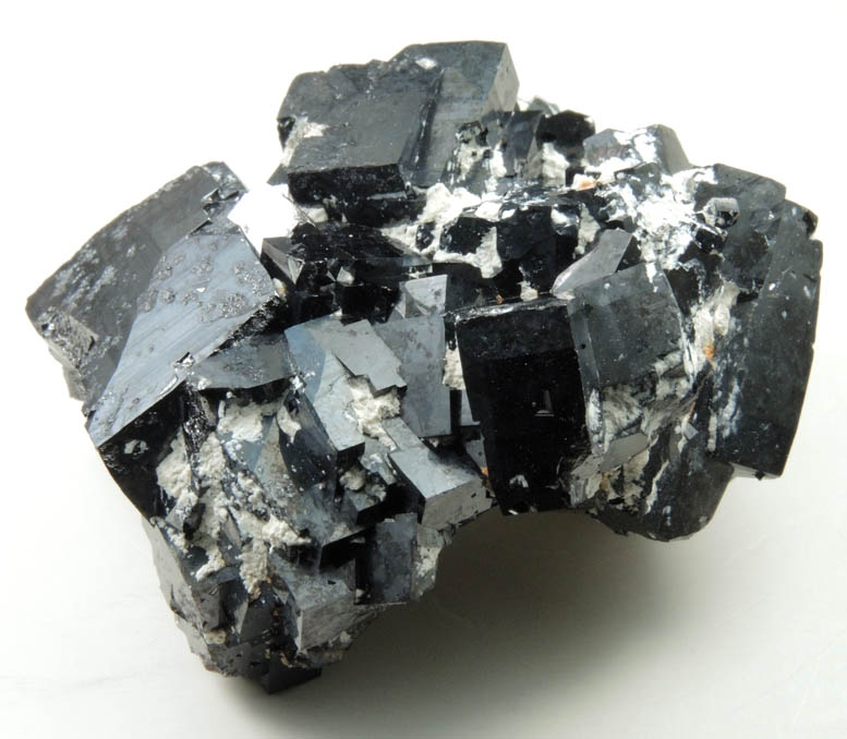 Magnetite (rare cubic and tetrahexahedral crystal form) from ZCA Mine No. 4, Fowler Ore Body, 2500' Level, Balmat, St. Lawrence County, New York