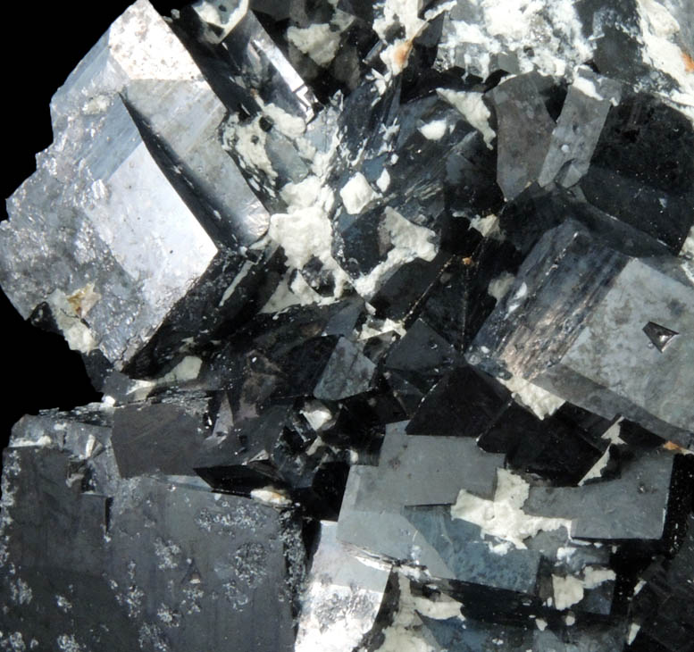 Magnetite (rare cubic and tetrahexahedral crystal form) from ZCA Mine No. 4, Fowler Ore Body, 2500' Level, Balmat, St. Lawrence County, New York