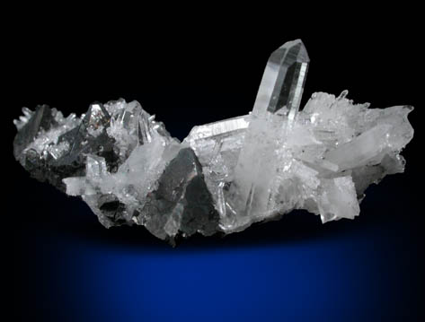 Tetrahedrite with Quartz from Black Pine Mine, Flint Creek Valley, Granite County, Montana