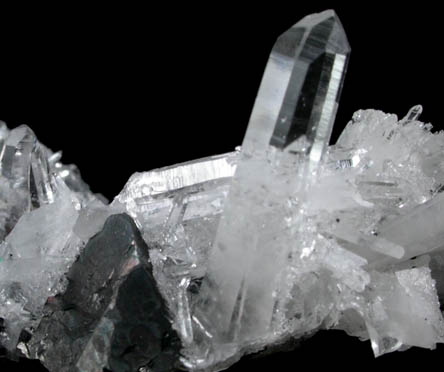 Tetrahedrite with Quartz from Black Pine Mine, Flint Creek Valley, Granite County, Montana