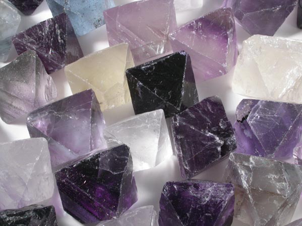 Fluorite (34 octahedral cleavages) from Hardin County, Illinois
